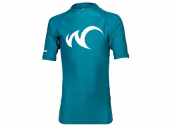 Watrflag Badebekleidung-Valencia kurzarm UPF 50+ Petrol Kids Rashguard