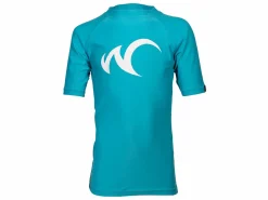 Watrflag Badebekleidung^Valencia kurzarm UPF 50+ Turquoise Kids Rashguard
