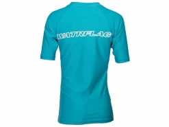 Watrflag Badebekleidung^Valencia kurzarm UPF 50+ Turquoise Kids Rashguard