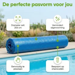 Markenlos Ways d'luxe ø244 cm solarplane< Pool Zubehör