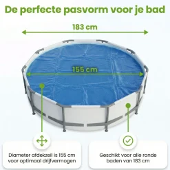 Markenlos Pool Zubehör-Ways d'luxe ø183 cm Solarplane