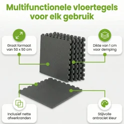 Markenlos Ways d’luxe 50 x 50 cm Black bodenfliesen - Set von 8< Pool Zubehör