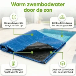 Markenlos Pool Zubehör^Ways d'luxe 220x150 cm Solarplane