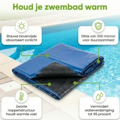 Markenlos Pool Zubehör-Ways d'luxe 450x220 cm Solarplane