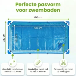 Markenlos Pool Zubehör-Ways d'luxe 450x220 cm Solarplane