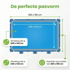 Markenlos Ways d'luxe 260x160 cm Solarplane< Pool Zubehör