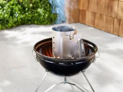 Weber kleiner Anzündkamin< Holzkohlebriketts|Holzkohlebriketts