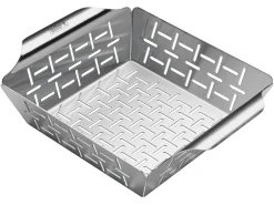 Weber Grill Zubehör|Grill Zubehör^kleiner quadratischer Gemüsekorb