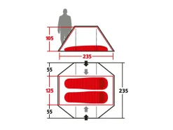 Wechsel Pioneer ultraleichtes Tunnelzelt< Trekkingzelte|Zelt 2 Personen