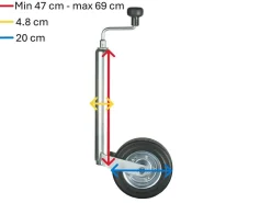 Winterhoff 200vb 48mm Stützrad< Stützräder