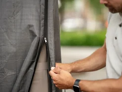 Winza Outdoor Covers Sonnenschirmhüllen-Winza 250 x 64 cm graue Sonnenschirmschutzhülle