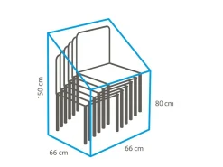 Winza Outdoor Covers Schutzhüllen Gartenmöbel^Winza Basic 66 x 66 x 150 cm Stapelstuhlhülle