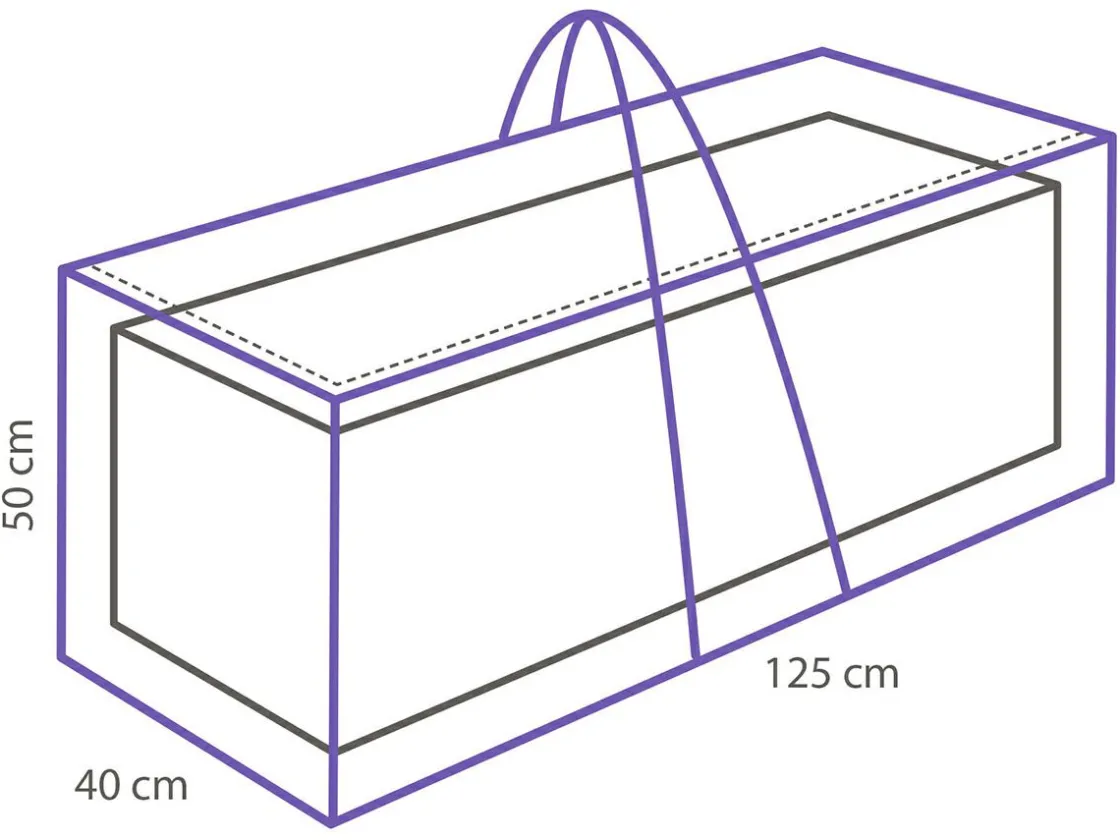 Winza Outdoor Covers Schutzhüllen Gartenmöbel|Gartenstuhlauflagen Schutzhüllen-Winza Deluxe 125 x 40 x 50 cm Auflagentasche