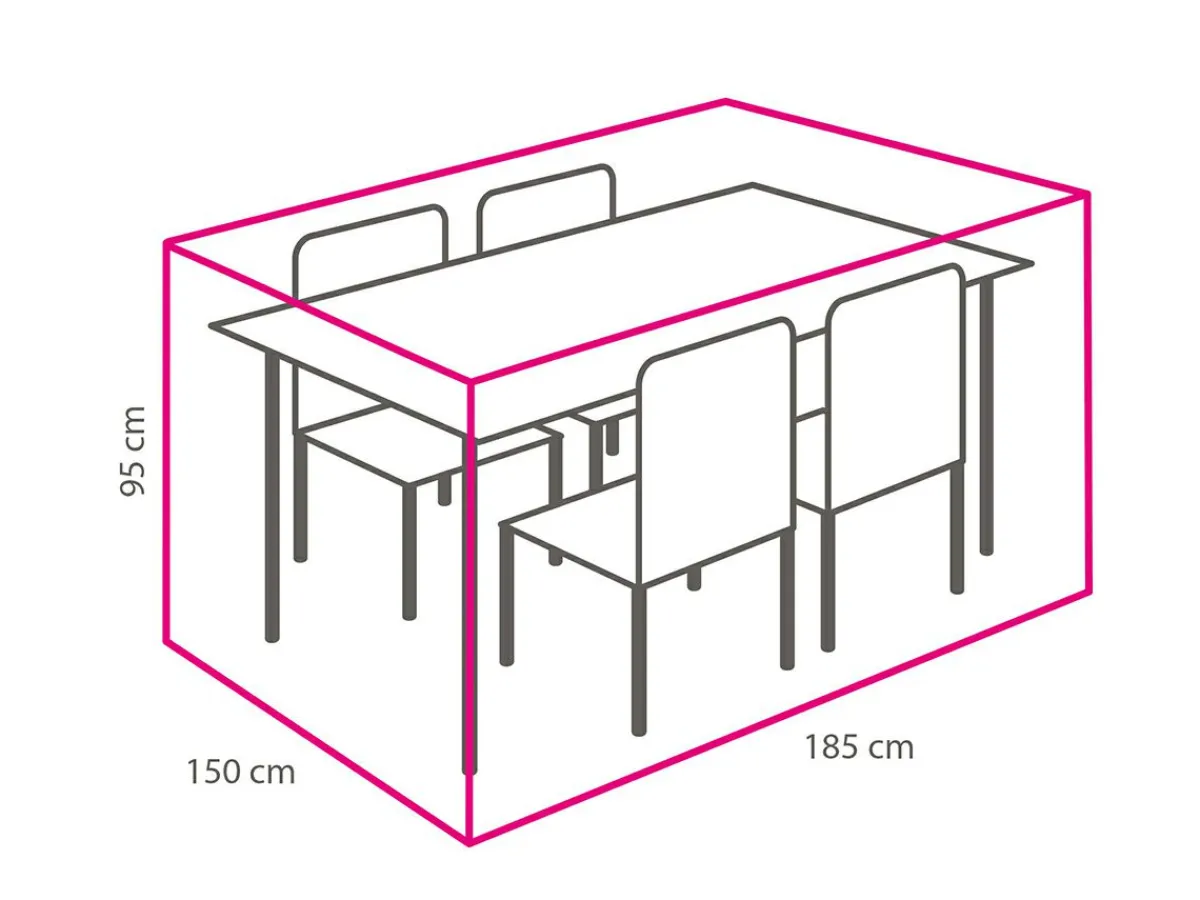 Winza Outdoor Covers Winza Deluxe 185 x 150 x 95 cm Gartenmöbel Abdeckung< Schutzhüllen Gartenmöbel