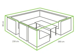 Winza Outdoor Covers Schutzhüllen Gartenmöbel^Winza Deluxe 280 x 230 x 80 cm Loungeset Schutzhülle