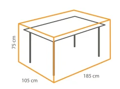 Winza Outdoor Covers Schutzhüllen Gartenmöbel^Winza Deluxe 185 x 105 x 75 cm Tisch Abdeckung