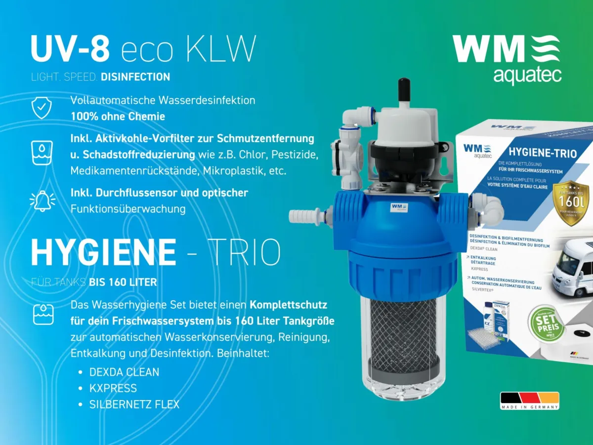 WM aquatec UV-8 eco Komplettlösung Wasserhygiene - bis 160 Liter< Wasseraufbereitung