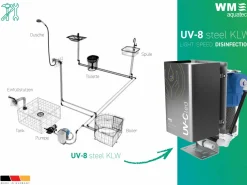 WM aquatec Wasseraufbereitung-UV-8 steel Komplettlösung Wasserhygiene - 100 Liter