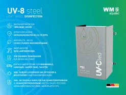 WM aquatec Wasseraufbereitung-UV-8 steel vollautom. UV-C LED Wasserdesinfektion
