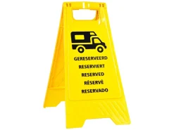 Markenlos Wohnmobilschild reserviert< Verkehrssicherheit