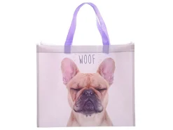 Markenlos Klappboxen^WOOF Französische Bulldogge Einkaufstasche