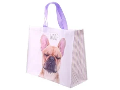 Markenlos Klappboxen^WOOF Französische Bulldogge Einkaufstasche