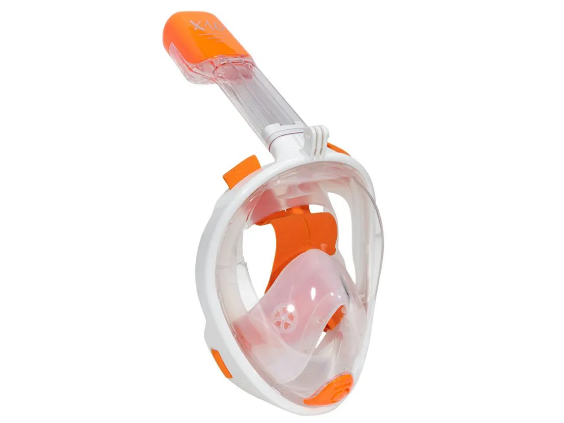 Markenlos Schnorcheln & Tauchen^X10 Erwachsene S/M Schnorchelmaske - Orange