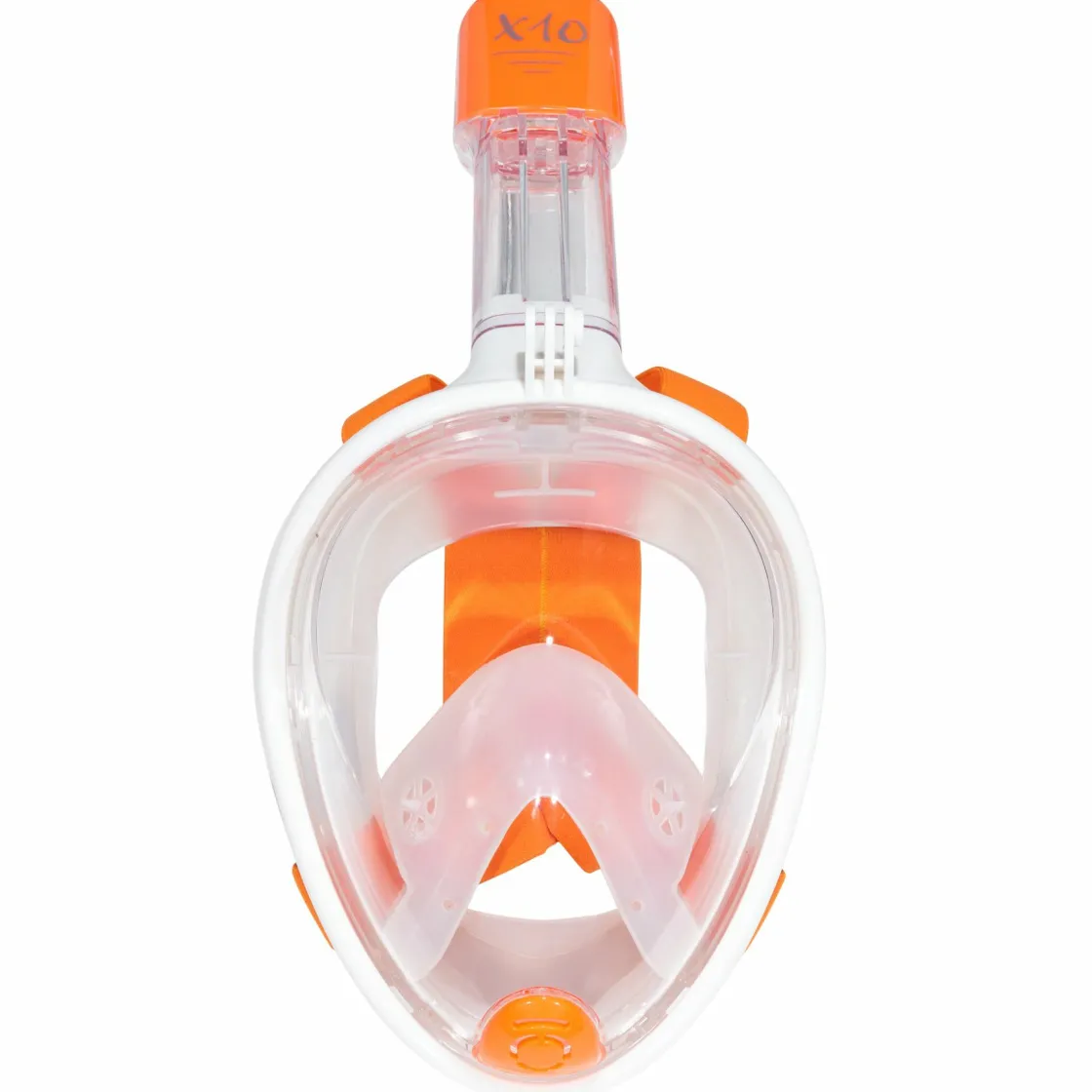 Markenlos Schnorcheln & Tauchen^X10 Erwachsene S/M Schnorchelmaske - Orange