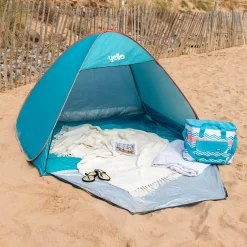 Markenlos Strandmuscheln-Yello 165 x 150 cm Pop-Up-Strandzelt - Aqua