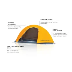 Zempire Trekkingzelte|Zelt 1 Personen^Mono leichtes 1-Personen Trekking-Zelt