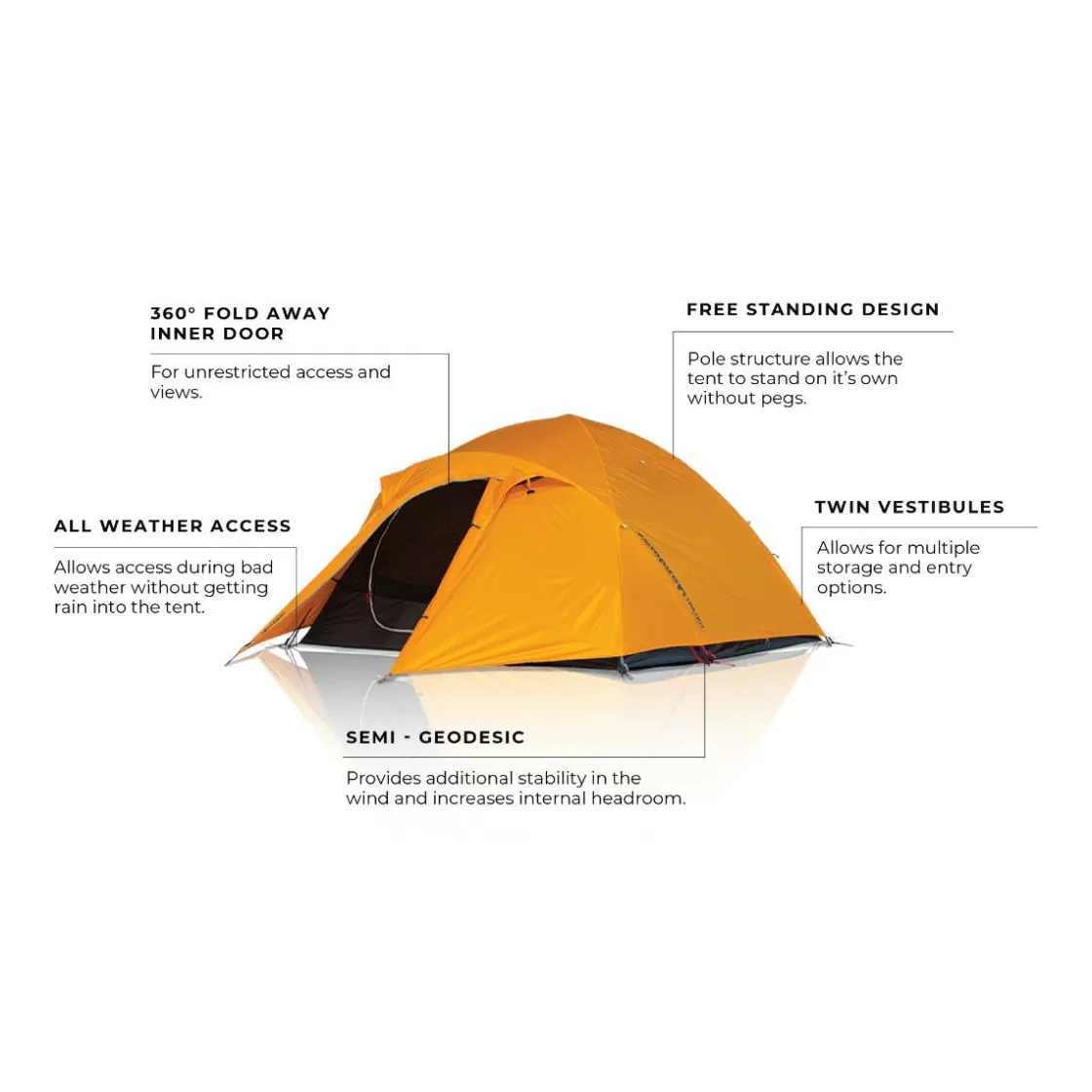 Zempire 3 Personen Kuppelzelte|Trekkingzelte^Trilogy 3-Personen Zelt