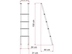 Fiamma Zweite Chance Deluxe 4B Leiter< Zweite Chance Fahrzeugtechnik|Leitern