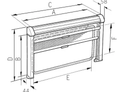 Dometic Zweite Chance Fahrzeugtechnik|Kombirollos^Zweite Chance Rastrollo 3000 Grau 1260x710