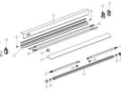 Thule Zweite Chance Markisen|Markisen Ersatzteile-Zweite Chance Omnistor Innenkappe links 3200